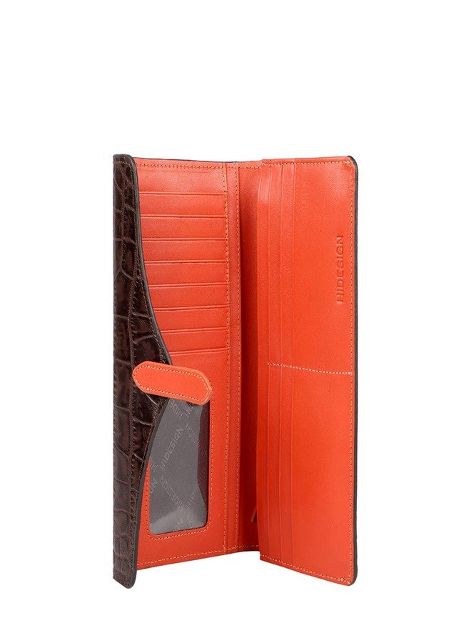 هاي ديزاين حقيبة نسائية من هايدساين، طراز EE HARPER WI RF، لون بني متوسط، ثلاثية الطي - Image 4